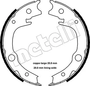 Brake Shoe Set, parking brake 53-0443