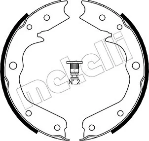 Brake Shoe Set, parking brake 53-0315