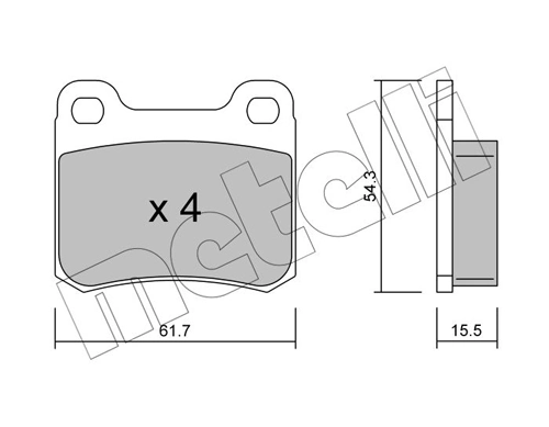 Brake Pad Set, disc brake 22-0092-1