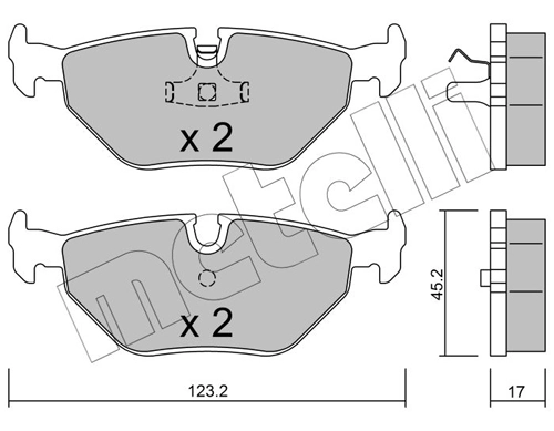 Brake Pad Set, disc brake 22-0180-0