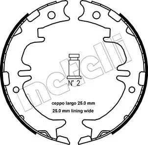Brake Shoe Set, parking brake 53-0439