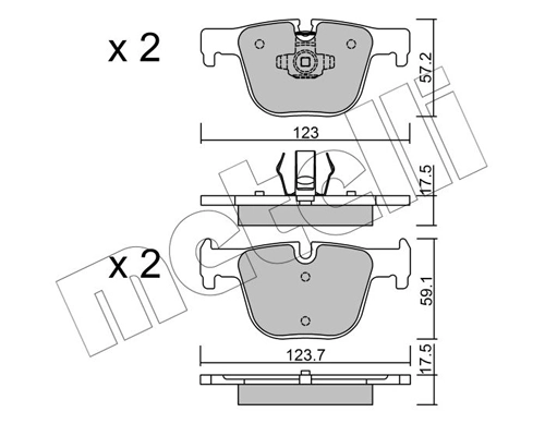 Brake Pad Set, disc brake 22-0963-0