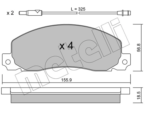 Brake Pad Set, disc brake 22-0098-0
