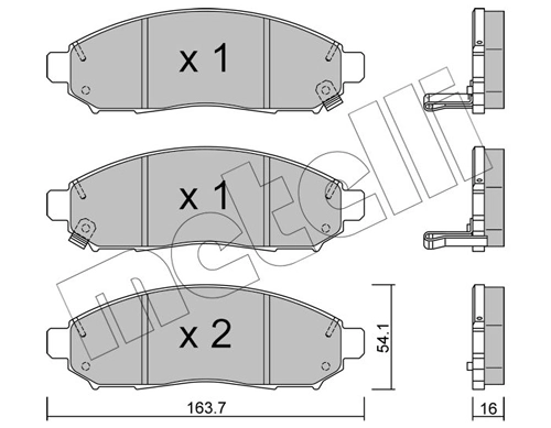 Brake Pad Set, disc brake 22-0743-1