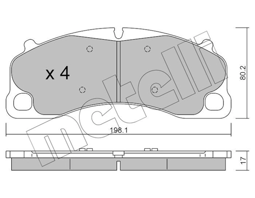 Brake Pad Set, disc brake 22-1256-0