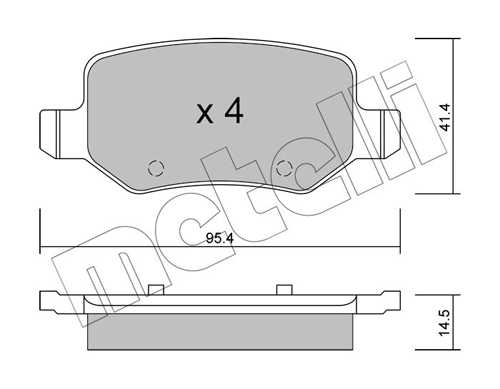 Brake Pad Set, disc brake 22-0565-0