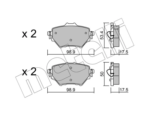 Brake Pad Set, disc brake 22-0987-0