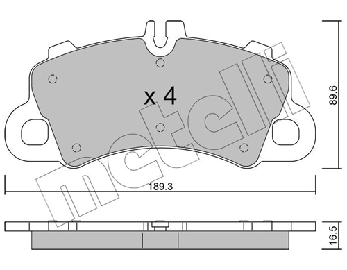 Brake Pad Set, disc brake 22-1259-0