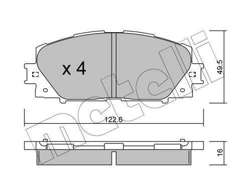 Brake Pad Set, disc brake 22-0745-1