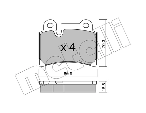 Brake Pad Set, disc brake 22-0660-0