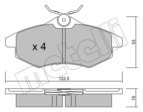 Brake Pad Set, disc brake 22-0328-0