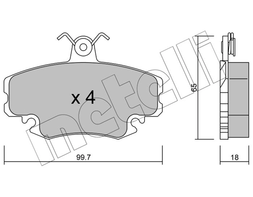 Brake Pad Set, disc brake 22-0120-0