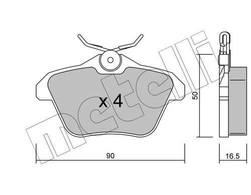 Brake Pad Set, disc brake 22-0113-0