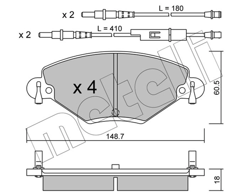 Brake Pad Set, disc brake 22-0331-0