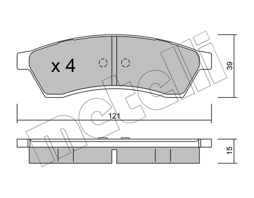 Brake Pad Set, disc brake 22-0510-0