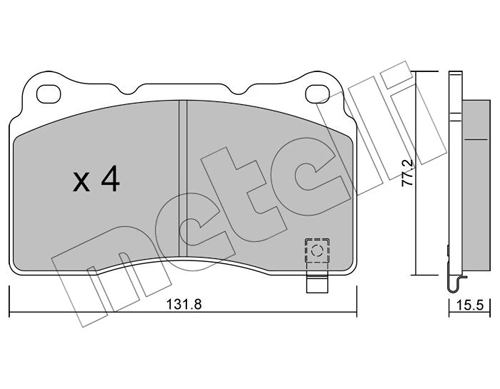 Brake Pad Set, disc brake 22-0288-8