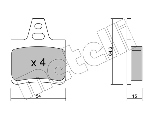 Brake Pad Set, disc brake 22-0285-0