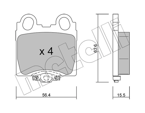 Brake Pad Set, disc brake 22-0758-0