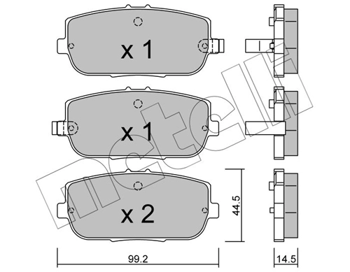 Brake Pad Set, disc brake 22-0871-0