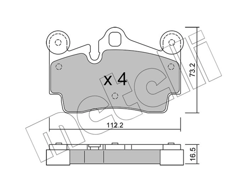 Brake Pad Set, disc brake 22-0655-0