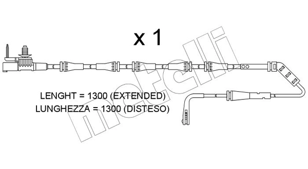Warning Contact, brake pad wear SU.400
