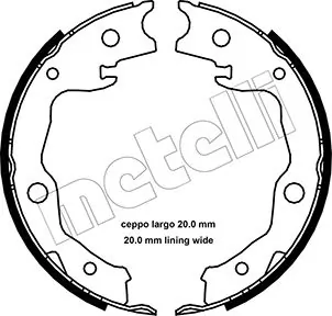 Brake Shoe Set, parking brake 53-0450