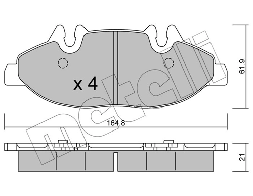 Brake Pad Set, disc brake 22-0575-0