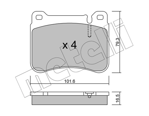 Brake Pad Set, disc brake 22-0668-0