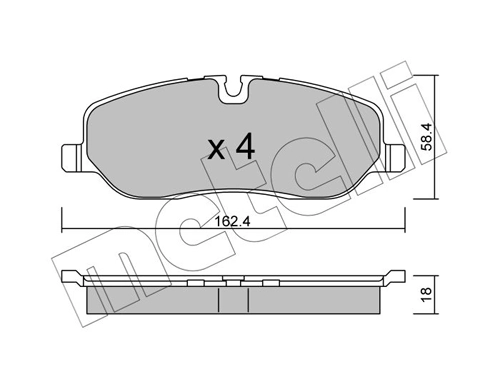 Brake Pad Set, disc brake 22-0693-0