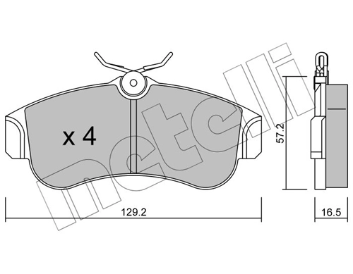 Brake Pad Set, disc brake 22-0123-0