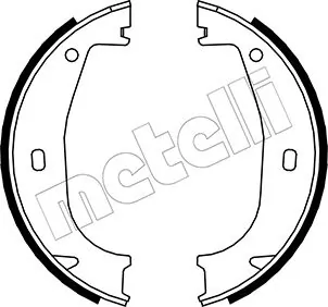 Brake Shoe Set, parking brake 53-0016