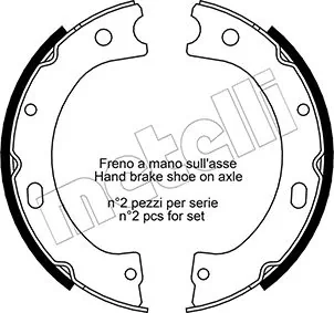 Brake Shoe Set, parking brake 53-0289