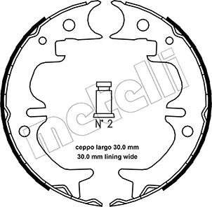 Brake Shoe Set, parking brake 53-0444