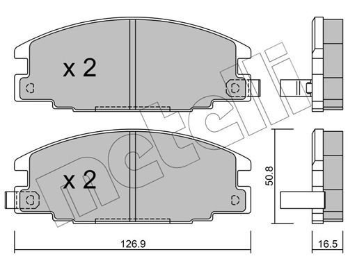 Brake Pad Set, disc brake 22-0244-0