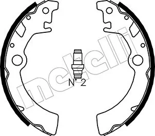 Brake Shoe Set 53-0400