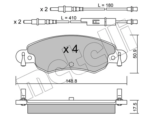 Brake Pad Set, disc brake 22-0330-0