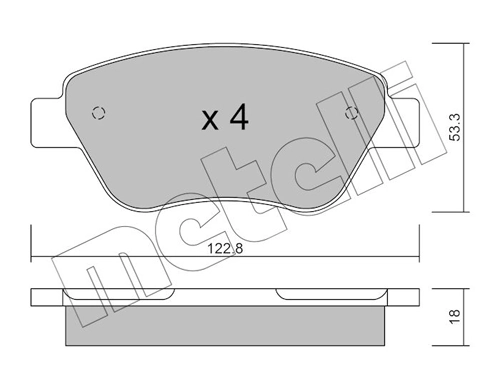 Brake Pad Set, disc brake 22-0321-1