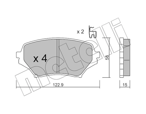 Brake Pad Set, disc brake 22-0870-0
