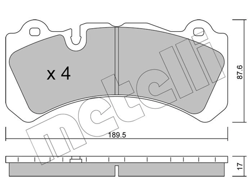 Brake Pad Set, disc brake 22-1328-0