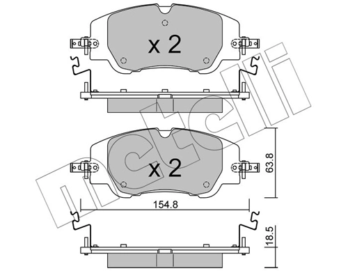 Brake Pad Set, disc brake 22-1350-0