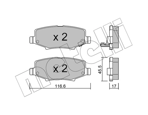 Brake Pad Set, disc brake 22-0863-0