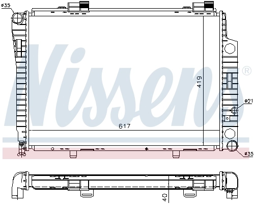 NISSENS 62752A Radiator, engine cooling