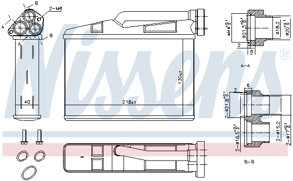 Heat Exchanger, interior heating ** FIRST FIT ** 70530