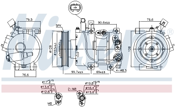 NISSENS 890689 Compressor, air conditioning