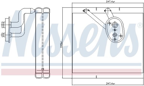 NISSENS 92388 Evaporator, air conditioning