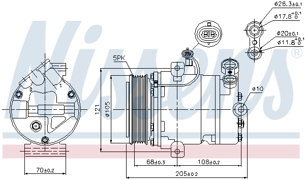 Compressor, air conditioning ** FIRST FIT ** 89024