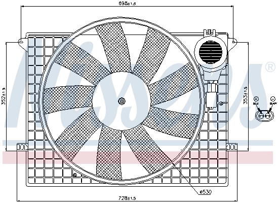 Fan, engine cooling 85401