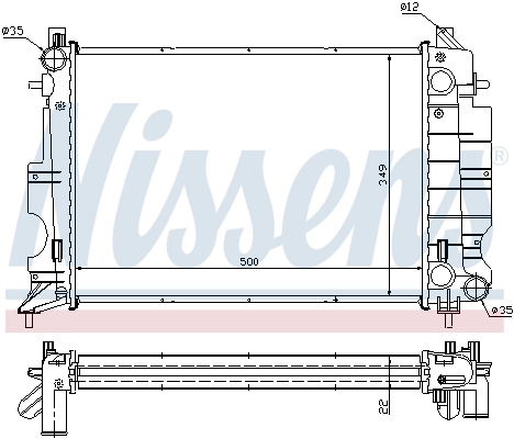 NISSENS 64038A Radiator, engine cooling