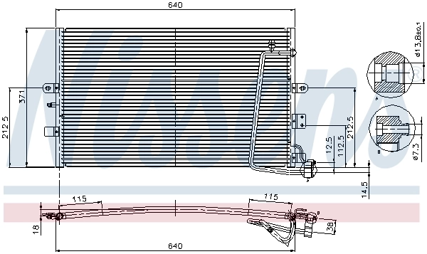 NISSENS 94301 Condenser, air conditioning