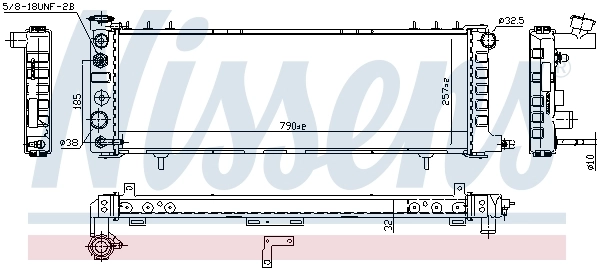 NISSENS 609881 Radiator, engine cooling